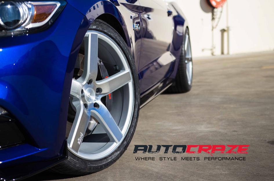 FORD MUSTANG MILAN SILVER MACHINED FACE